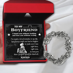 Skull Chain - Skull - To My Boyfriend - I Found You Without Looking And Love You Without Trying - Gbzt12001