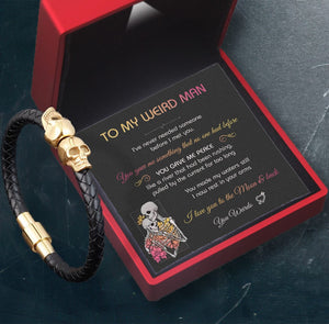 Skull Cuff Bracelet - Beard - To My Man - I Love You To The Moon & Back - Gbbh26015