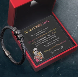 Skull Cuff Bracelet - Beard - To My Man - I Love You To The Moon & Back - Gbbh26015