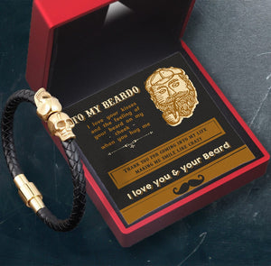Skull Cuff Bracelet - Beard - To My Man - Thank You For Coming Into My Life - Gbbh26019