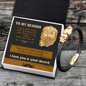 Skull Cuff Bracelet - Beard - To My Man - Thank You For Coming Into My Life - Gbbh26019