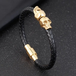 Skull Cuff Bracelet - Skull - I Love You - Gbbh00000