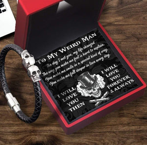 Skull Cuff Bracelet - Skull - To My Man - I Will Love You Then - Gbbh26003