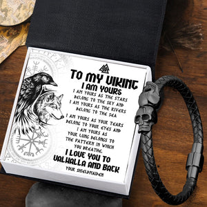 Skull Cuff Bracelet - Viking - To My Viking - I Am Yours - Gbbh26020