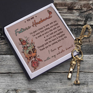 Skull Keychain Holder - My Future Husband - I Love You With My Whole Heart - Gkci24003