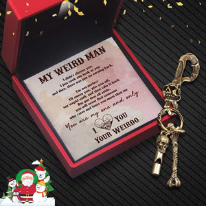 Skull Keychain Holder - Skull & Tattoo - My Weird Man - You Are My One And Only - Gkci26009