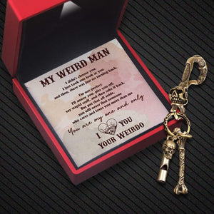 Skull Keychain Holder - Skull & Tattoo - My Weird Man - You Are My One And Only - Gkci26009