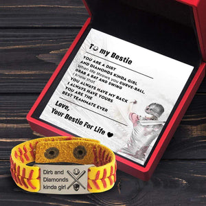 Softball Bracelet - Baseball - To My Bestie - You Are The Best Teammate Ever - Gbzk33002