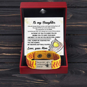 Softball Bracelet - Softball - To My Daughter - From Mom - Your No.1 Fan - Gbzk17001