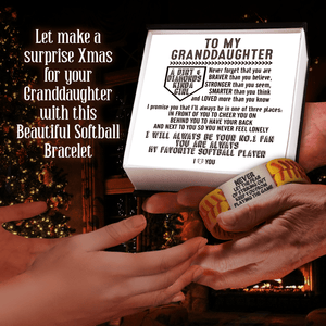 Softball Bracelet - Softball - To My Granddaughter - I Will Always Be Your No.1 Fan - Gbzk23009