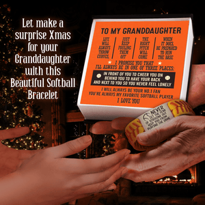 Softball Bracelet - Softball - To My Granddaughter - I Will Always Be Your No.1 Fan - Gbzk23011