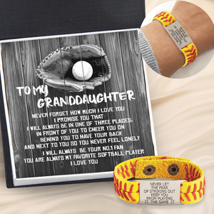 Softball Bracelet - Softball - To My Granddaughter - You Are Always My Favorite Softball Player - Gbzk23006