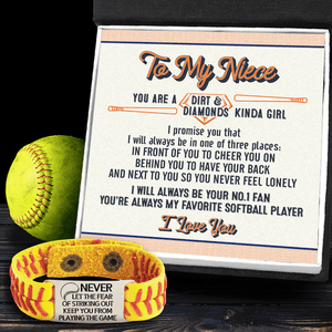 Softball Bracelet - Softball - To My Niece - I Love You - Gbzk28002