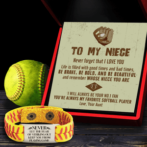 Softball Bracelet - Softball - To My Niece - Never Forget That I Love You - Gbzk28001