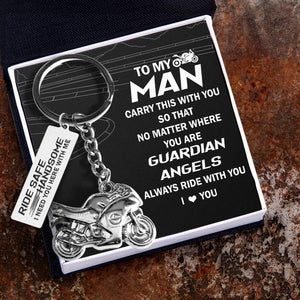 Sportbike Keychain - Biker - My Love - I Need You Here With Me - Gkei26002