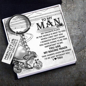 Sportbike Keychain - Biker - To My Man - I Love You - Gkei26004
