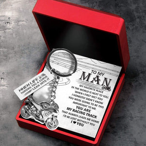 Sportbike Keychain - Biker - To My Man - I Love You - Gkei26004