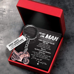 Sportbike Keychain - Biker - To My Man - Ride Safe, Handsome - Gkei26003