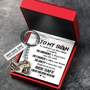 Sportbike Keychain - Biker - To My Son - I Love You - Gkei16005