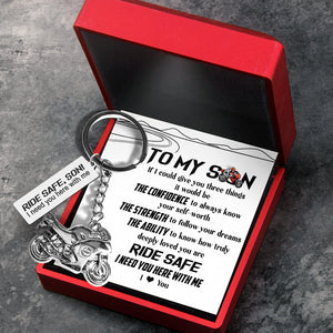Sportbike Keychain - Biker - To My Son - I Love You - Gkei16005