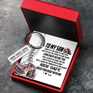 Sportbike Keychain - Biker - To My Son - I Love You - Gkei16006