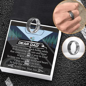 Steel Ring - Trucking - To My Dad - From Son - I Wheelie Love My Daddy - Gri18014