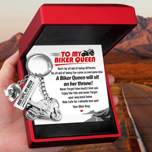 Superbike Helmet Keychain - Biker - To My Queen - Ride Safe For I Wheelie Love You - Gkwg13003