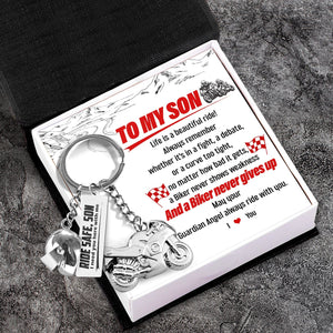 Superbike Helmet Keychain - Biker - To My Son - I Love You - Gkwg16001