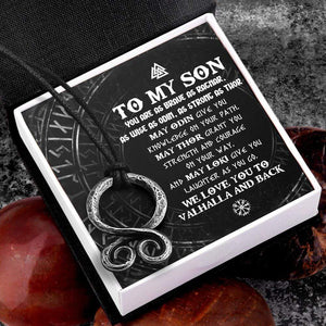 Troll Cross Necklace - Viking - To My Son - We Love You To Vahalla And Back - Gnfq16002