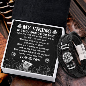 Vegvísir Bracelet - Viking - To My Viking - I Love You - Gbbo26002