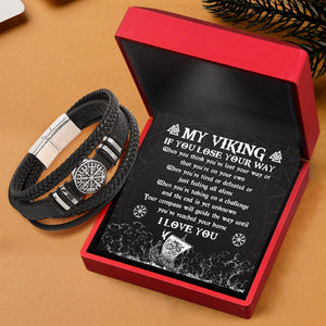 Vegvísir Bracelet - Viking - To My Viking - I Love You - Gbbo26002
