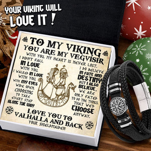 Vegvísir Bracelet - Viking - To My Viking - You Are My Vegvísir - Gbbo26001