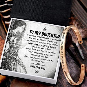 Viking Bracelet - Viking - To My Daughter - From Dad - You Will Never Lose - Gbzf17002