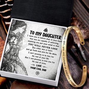 Viking Bracelet - Viking - To My Daughter - From Dad - You Will Never Lose - Gbzf17002