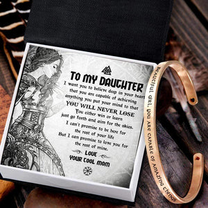 Viking Bracelet - Viking - To My Daughter - From Mom - You Will Never Lose - Gbzf17001