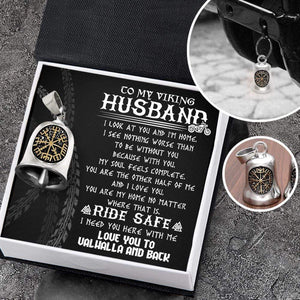 Viking Compass Bell - Viking - Biker - To My Viking Husband - Love You To Valhalla And Back - Gnzv14001