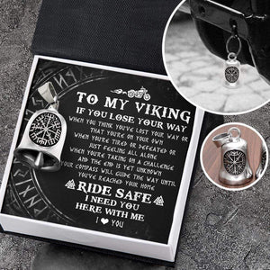 Viking Compass Bell - Viking - Biker - To My Viking - I Need You Here With Me - Gnzv26001
