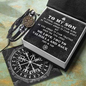 Viking Compass Bracelet - Viking - From Mom & Dad - To My Son - We Love You - Gbl16011