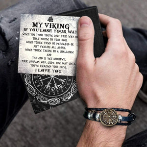 Viking Compass Bracelet - Viking - To Man - I Love You - Gbl26010