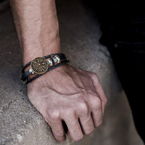 Viking Compass Bracelet - Viking - To My Husband - I Love You To Valhalla & Back - Gbla14002