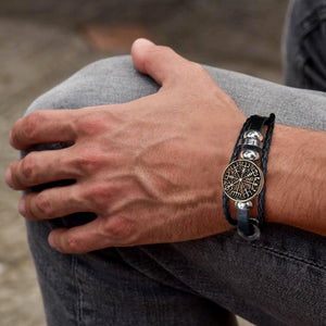 Viking Compass Bracelet - Viking - To My Husband - I Love You To Valhalla & Back - Gbla14002