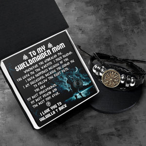 Viking Compass Bracelet - Viking - To My Shieldmaiden Mom - You Are My Best Shieldmaiden - Gbla19003