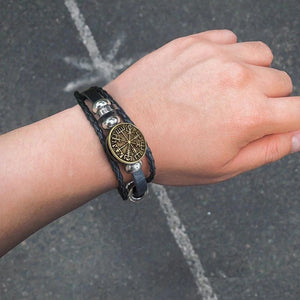 Viking Compass Bracelet - Viking - To My Son - I Love You To Valhalla And Back - Gbla16007
