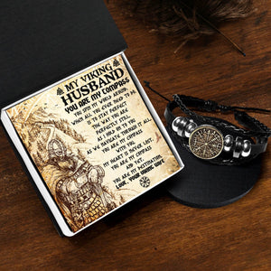 Viking Compass Necklace - Viking - To My Husband - You Are My Destination - Gndd14001