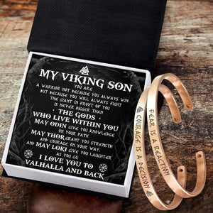 Viking Couple Bracelets - Viking - My Viking Son - I Love You To Valhalla And Back - Gbt16002