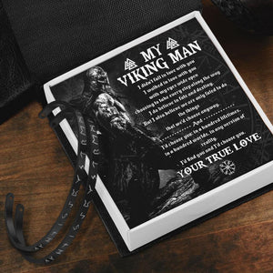 Viking Rune Couple Bracelets - My Viking Man - I Do Believe In Fate And Destiny - Gbt26003