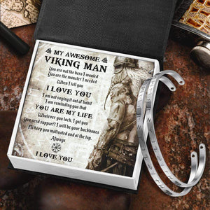 Viking Rune Couple Bracelets - My Viking Man - You Are My Life - Gbt26023