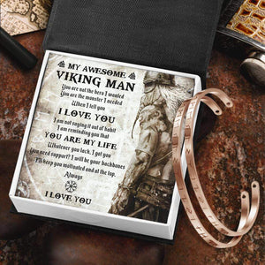 Viking Rune Couple Bracelets - My Viking Man - You Are My Life - Gbt26023