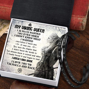 Viking Rune Couple Bracelets - To My Shieldmaiden - I Love You To Valhalla And Back - Gbt13024