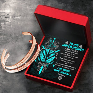 Viking Rune Couple Bracelets - Viking - To My Shield Maiden - I Am Yours As The Stars Belong To The Sky - Gbt13040
